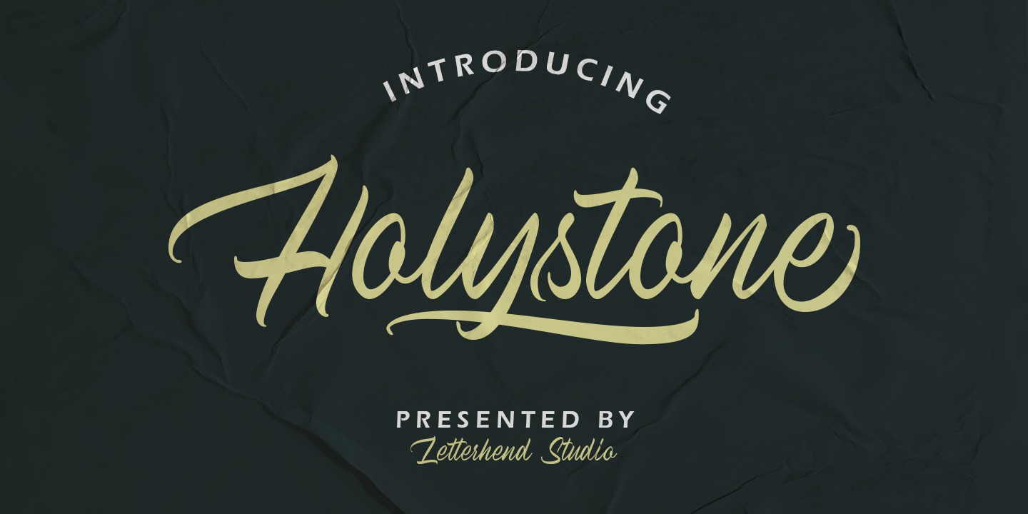 Przykładowa czcionka Holystone #1